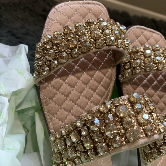▪️NIB Sam Edelman Ezel Embellished Two Strap Slide Sandal - Picture 9 of 10
